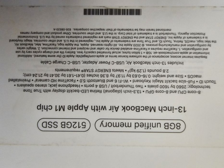 MacBook Air M1 8/512 в ідеальному стані!