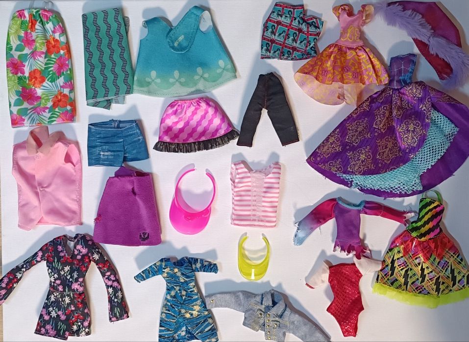 4 Куклы Barbie оригинал Mattel Барби и пупсы + одежда + рюкзак в подар