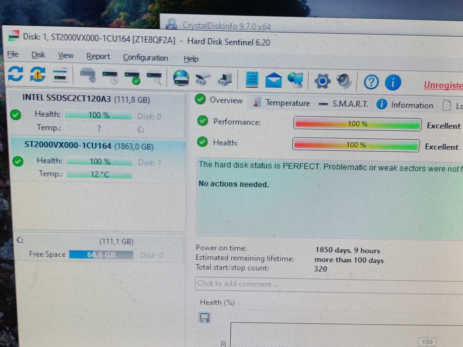 Хард Диск HDD Seagate 2TB 7200RPM 64mb CASH ST2000VX000 стан - СУПЕР
