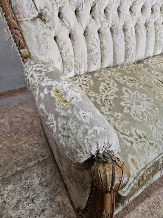 Ludwikowski komplet wypoczynkowy sofa oraz dwa fotele