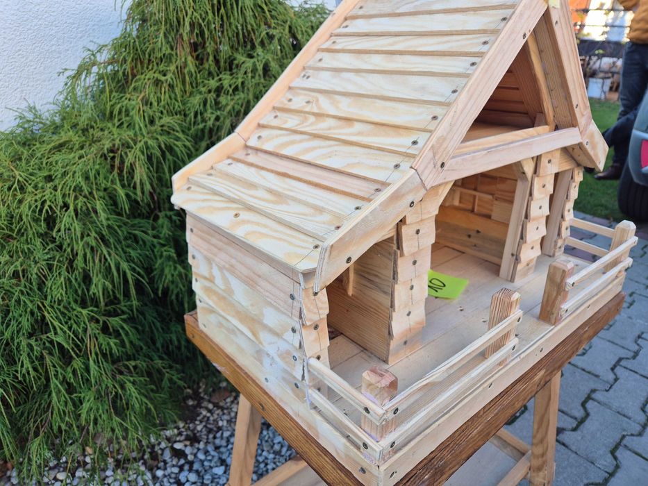 Szopka bożonarodzeniowa Duża Drewniana Światełka, nr 10