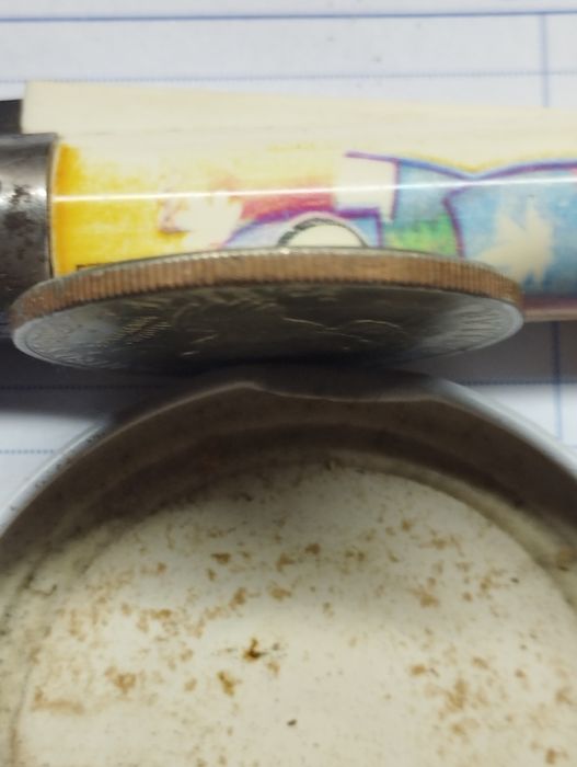 Moeda 1 dolar 1972 - silver plate