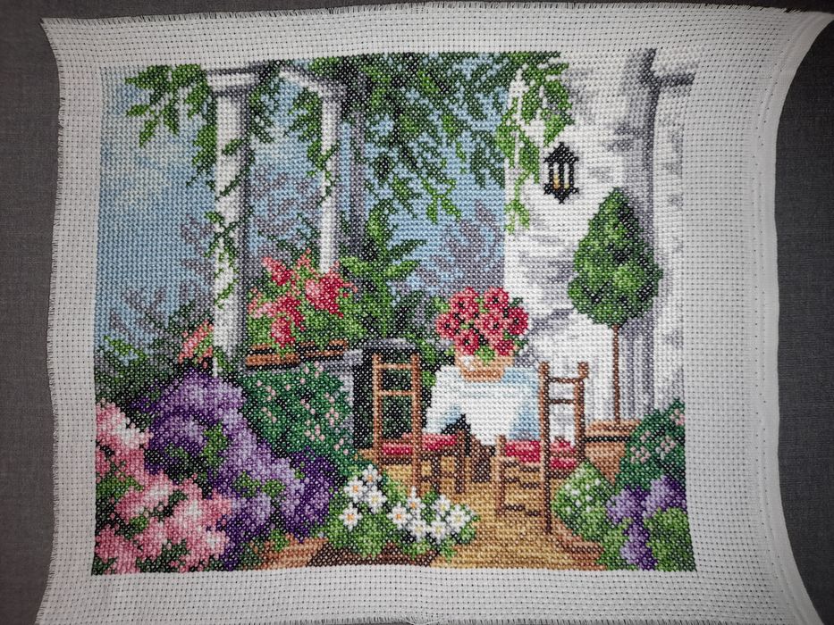 Haft krzyżykowy ręcznie robiony