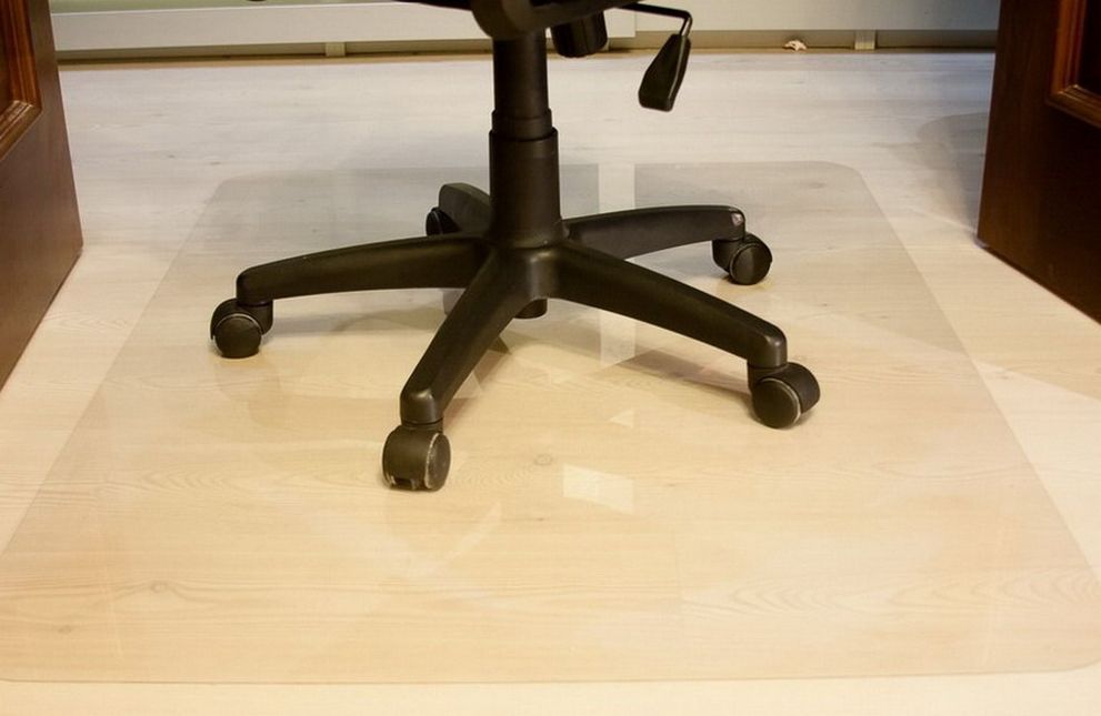 Защитный коврик под компьютерное кресло. Ультратонкий. 125х100 см