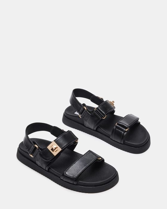Steve madden босоніжки MONA BLACK LEATHER  36.5/37/40/41