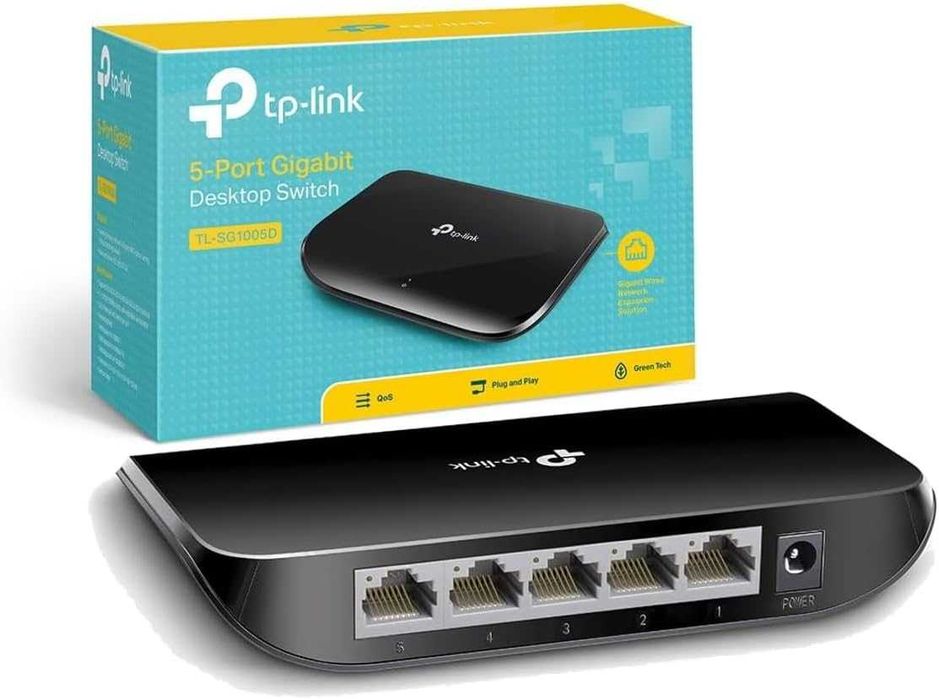 Switch Gigabit TP-Link + Repetidor Wi-Fi devolo AC (Pack)