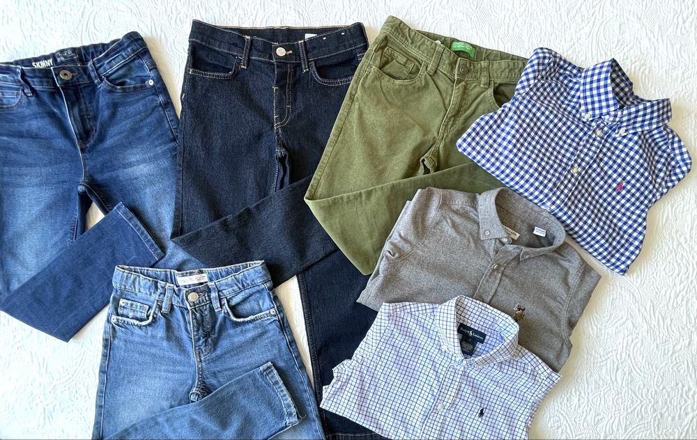 Речі одяг джинси рубашка брюки Zara hm Ralf lauren next 7 8 років 132