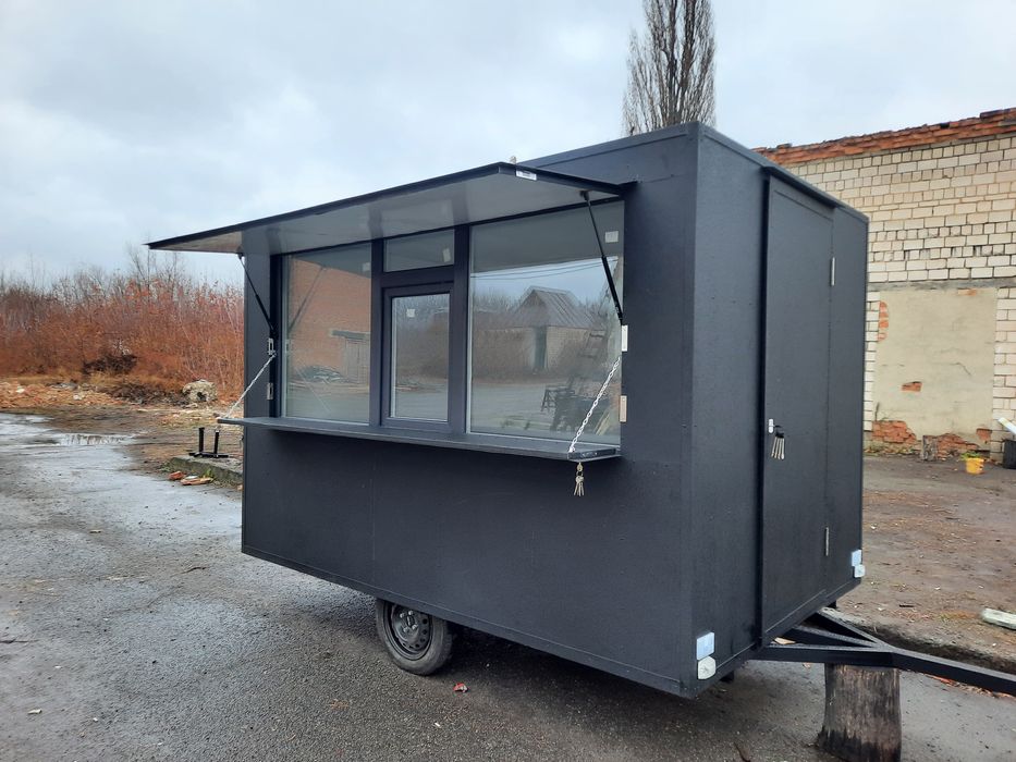 Торговий кіоск-прицеп, фургон, фасфуд, кофейня.