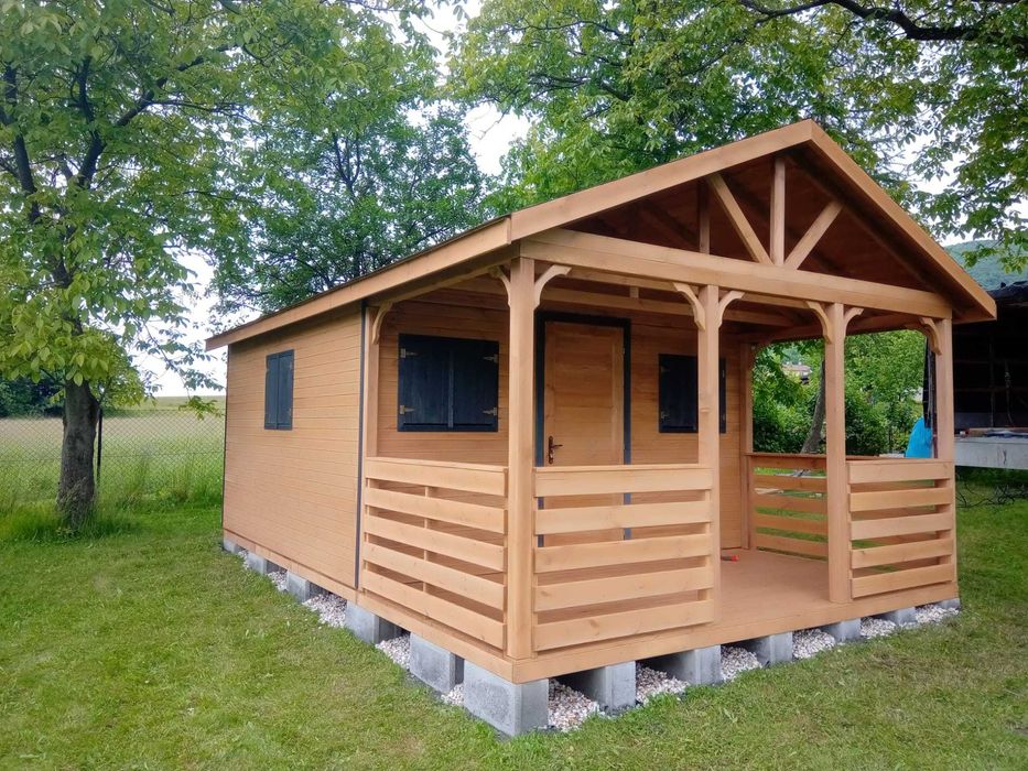 Domek drewniany narzędziowy,gospodarczy,ogrodowy,magazyn,taras, 3x3m