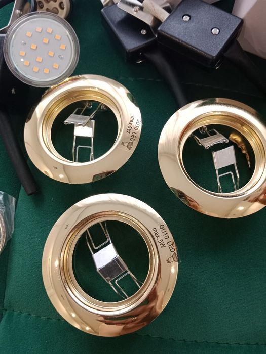 Zestaw 3x Oprawa halogenowa LED wpuszczana złota Eglo  PENETO