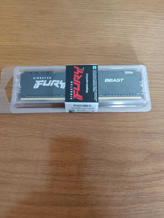 Kingston FURY Beast DDR4 16GB 3200MHz (Novas/Seladas)
