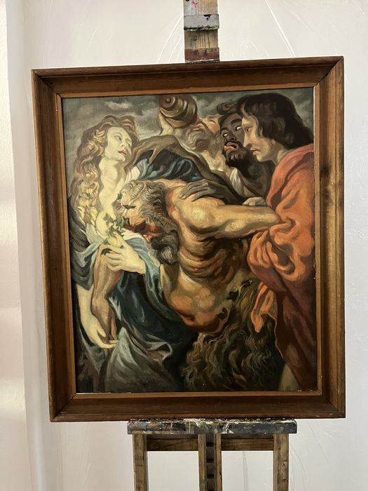 olejny na płótnie van dyck bachanalia