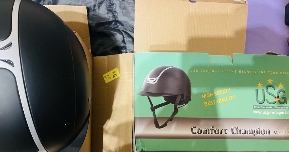 Kask USG Champion do jszdy konnej ; stan idealny