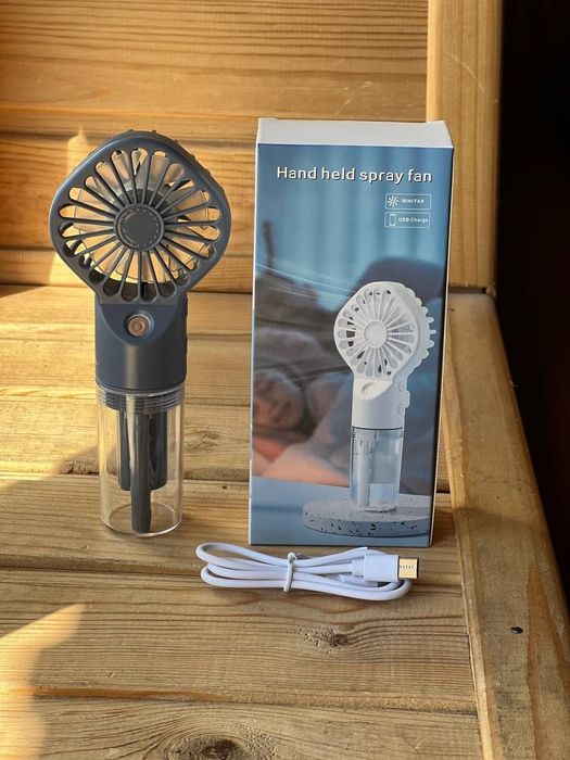 Ручний вентилятор з розпиленням води | Портативний Mini Fan | Small Fan AND EHF-12