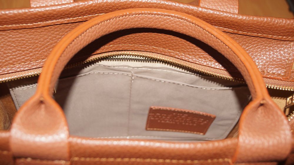 Skórzana shopperka The LEATHER MEDIUM TOTE MARC JACOBS nowa