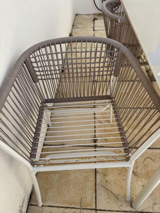 Conjunto exterior mesa e 4 cadeiras