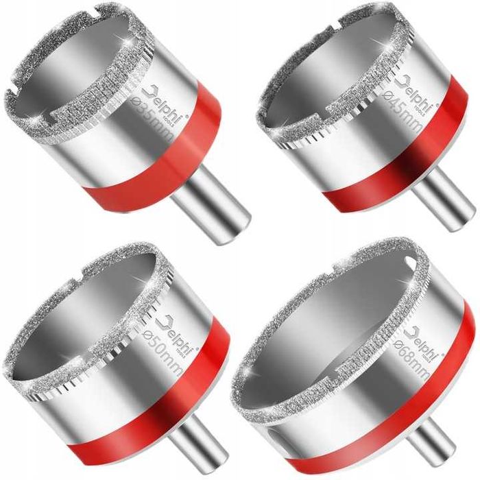 Otwornica diamentowa do gresu płytek zestaw 10 szt. 6–68 mm NOWA