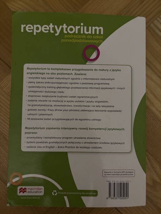 Repetytorium angielski poziom podstawowy i rozszerzony