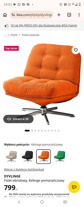 Fotel Ikea Dyvlinge