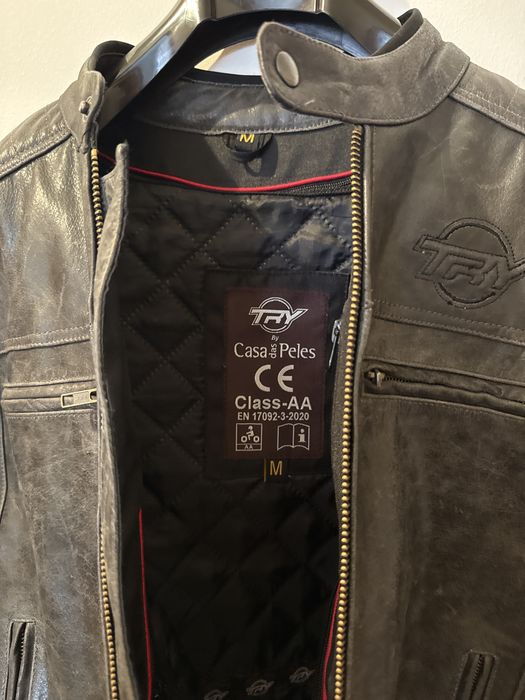 Blusão cabedal motard tamanho  M