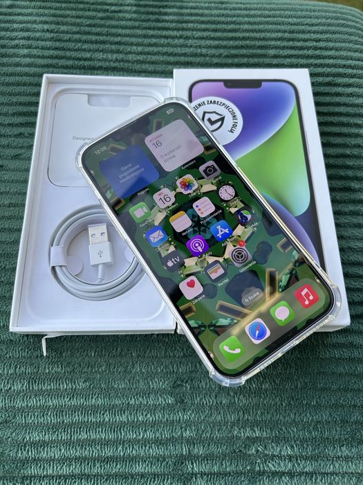iPhone 14 Plus A2886/128GB Purple*Bat86%/Komplet Jak Nowy!