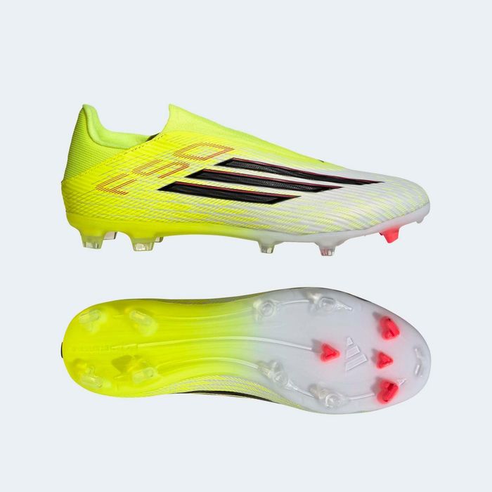 Chuteiras de Futebol sem Atacadores Adulto F50 League FG/MG Amarelo