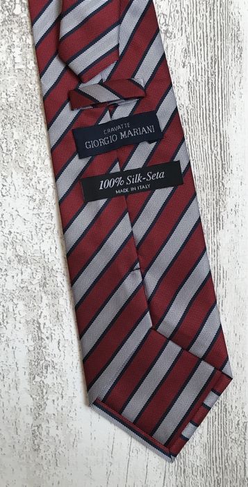 Krawat Męski Cravatte Giorgio Mariani Italy Silk Jedwab Idealny !