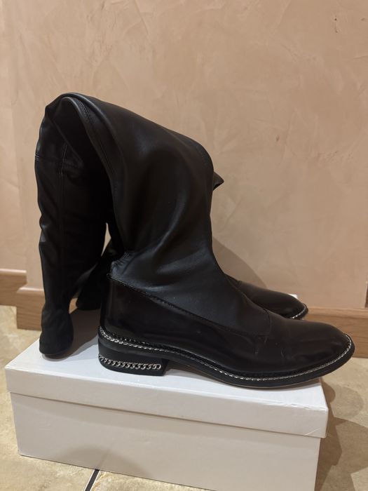 Продам ботфорты кожа-лак