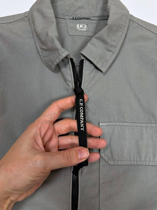 Сіра зіп рубашка сорочка на змійці кофта C.P. Company оригінал