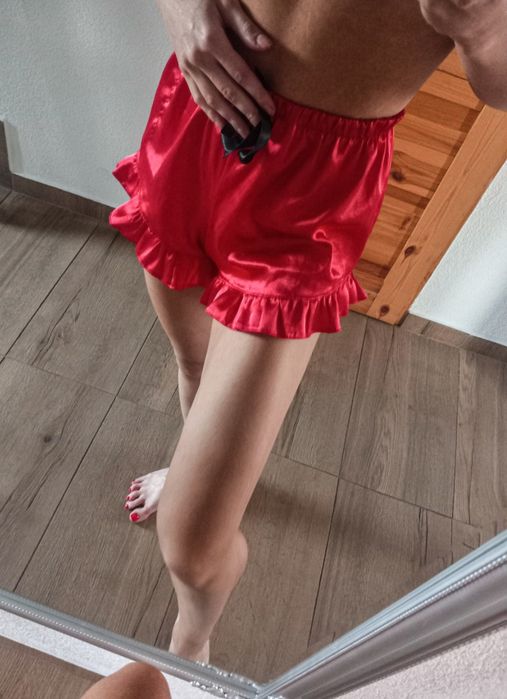Spodenki nocne satynowe XS S