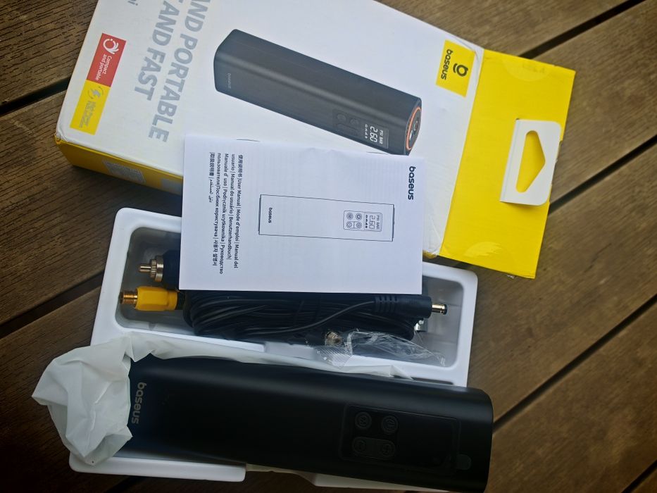Насос Автомобілньй компресор Baseus Super Mini Inflator Pump black