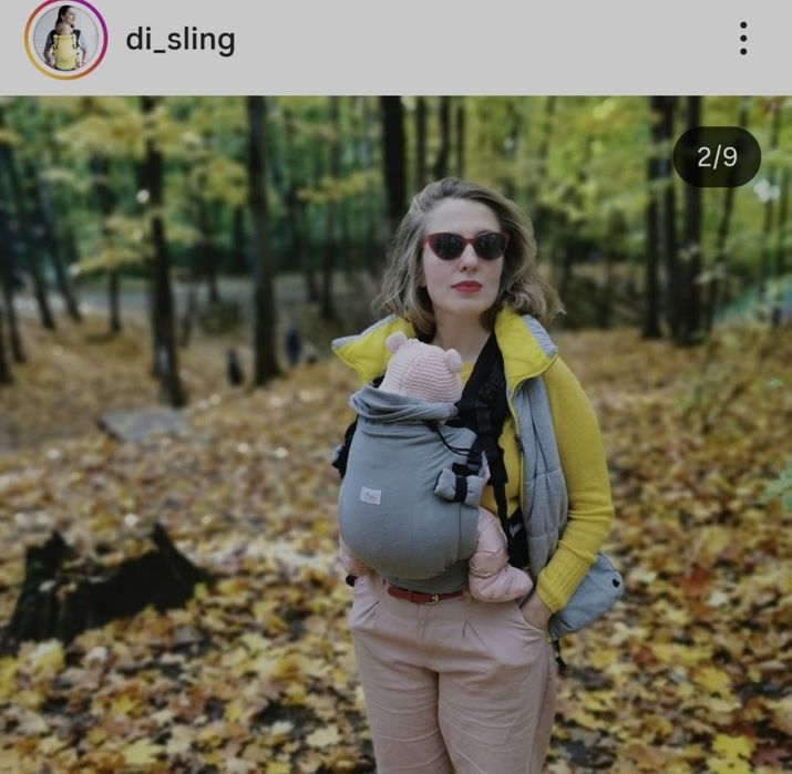 Ерго-рюкзак Di Sling adapted розмір 2 + слінго- накидка тепла .