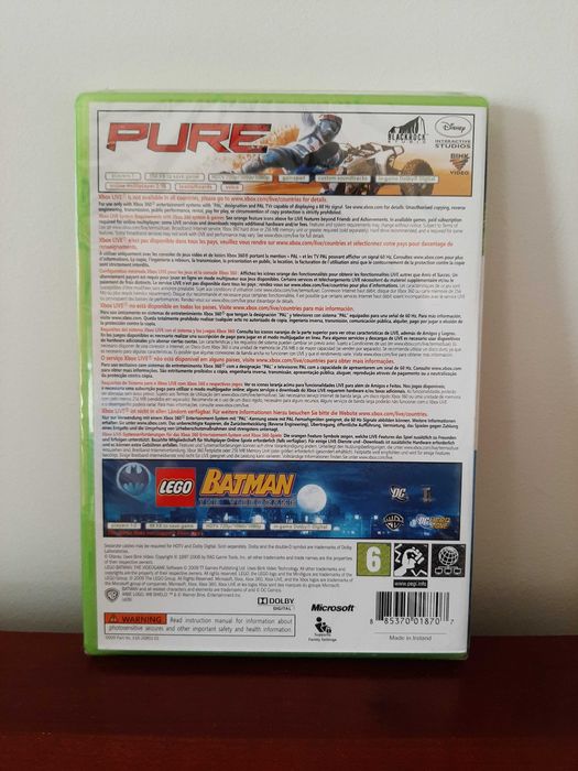 Pure + LEGO Batman The Videogame Xbox360 Novo & Selado