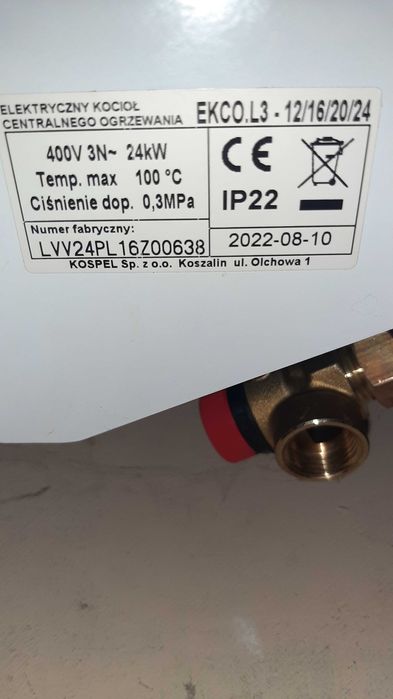 Kocioł elektryczny piec c.o. kospel ekco.l3 24 kw