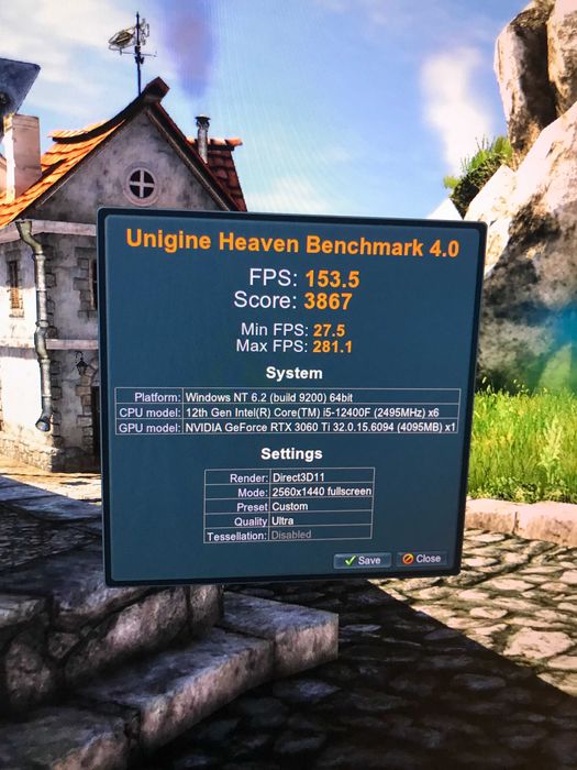 Desktop Gaming RTX 3060 TI + 12400F