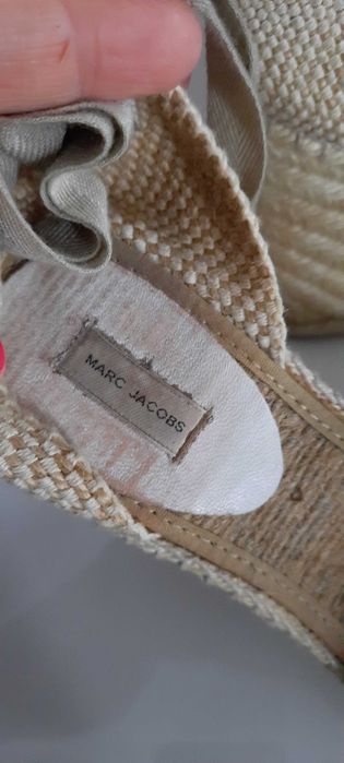 Marc Jacobs 38, sandały na koturnie