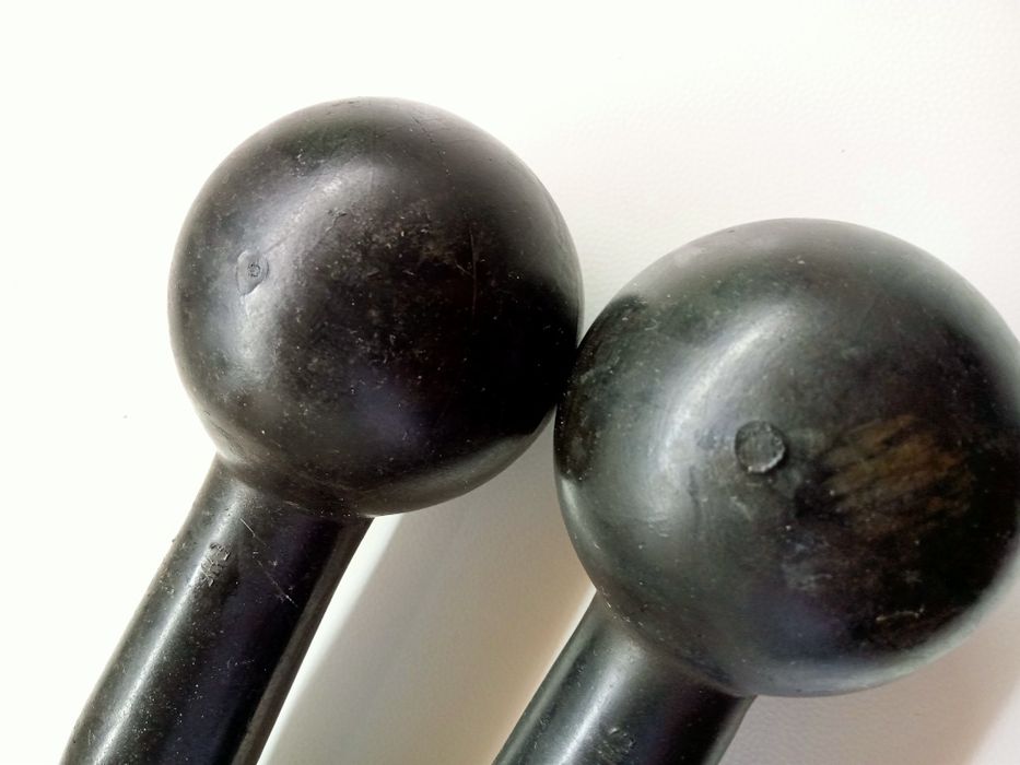 Гантели 0,5 кг в прорезиненной каучуковой оболочке ссср