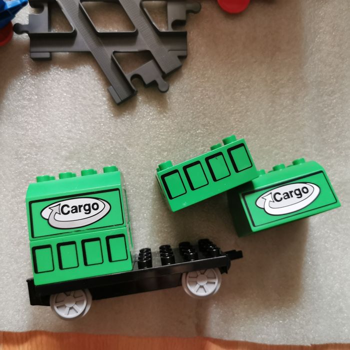 Lego Duplo перехрестя, вагони, тонель, поїзд, колія, мост, міст