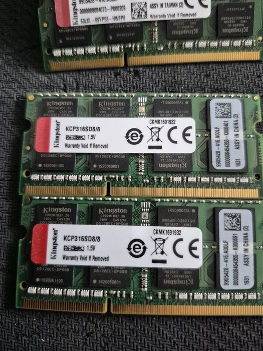 Ram DDR3 16GB (2x8GB)1,5V 1600MHz Kingston