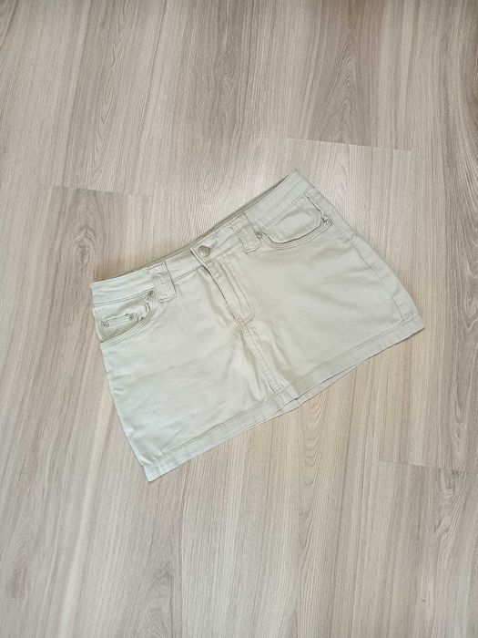 Mini spódniczka jeansowa beżowa Sirens