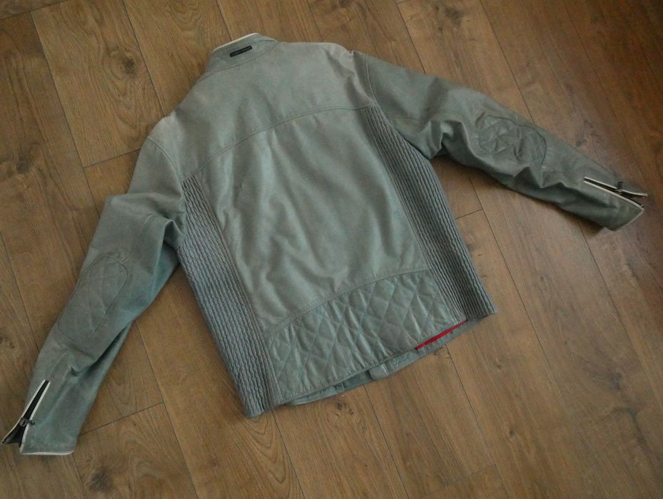 Kurtka skórzana męska TOMMY HILFIGER skóra BIKER 52/L