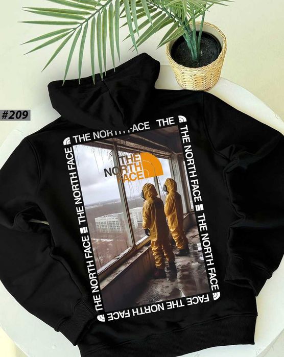 Черная кофта The North Face STALLKER // ТНФ Худи ХС С М Л ХЛ