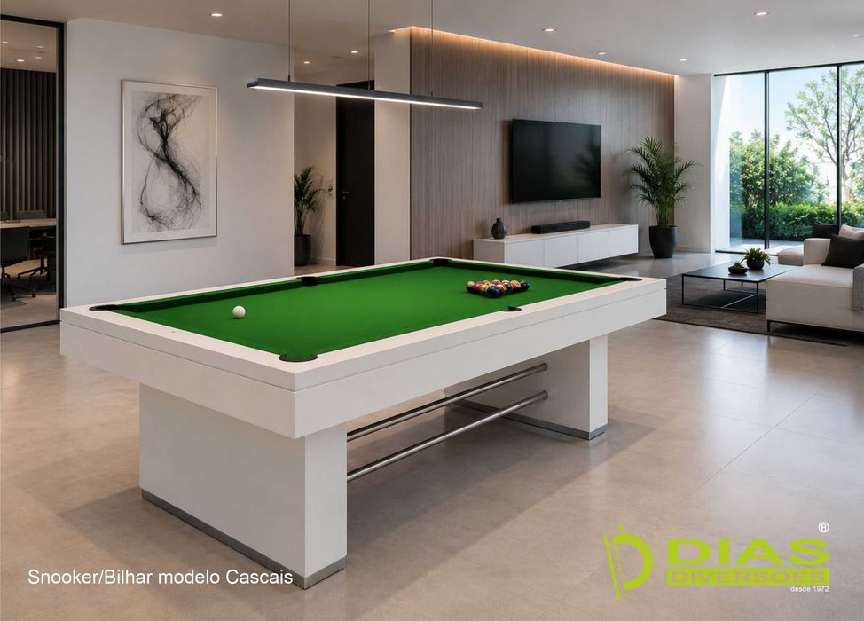 Snooker/Bilhar modelo "Cascais" - Novos - (da fábrica para sua casa)