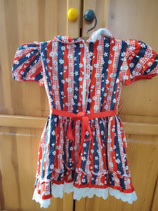 Sukienka 104 110 folk ludowa bawarska dirndl tracht etno