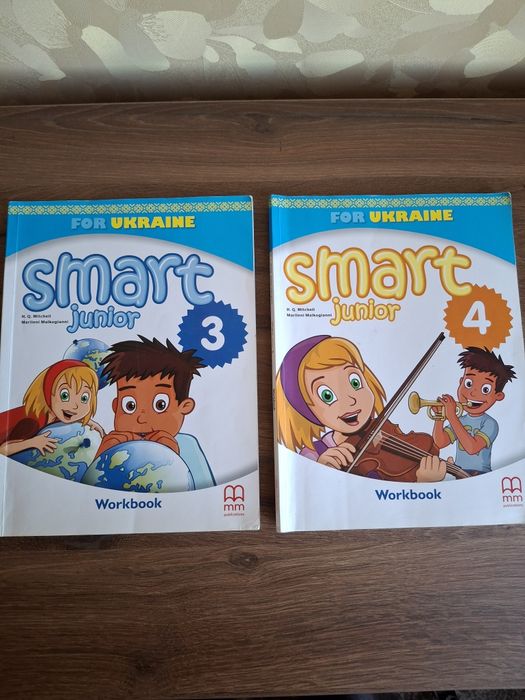 Smart junior 3, 4 Workbook та Wider World 1 (комплект)