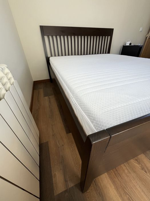 Cama IDANAS 160x200 + 2 Estrados LONSET + Colchao