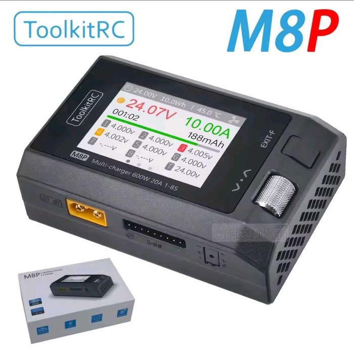 Зарядні пристрої ToolkitRC M7, M6D, M8P, M9, M6AC, M6DAC