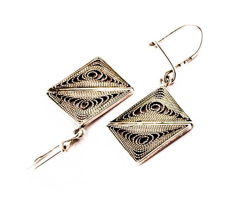 Niespotykane Srebrne Kolczyki - Filigran 4,19g - IMAGO ARTIS - Kraków