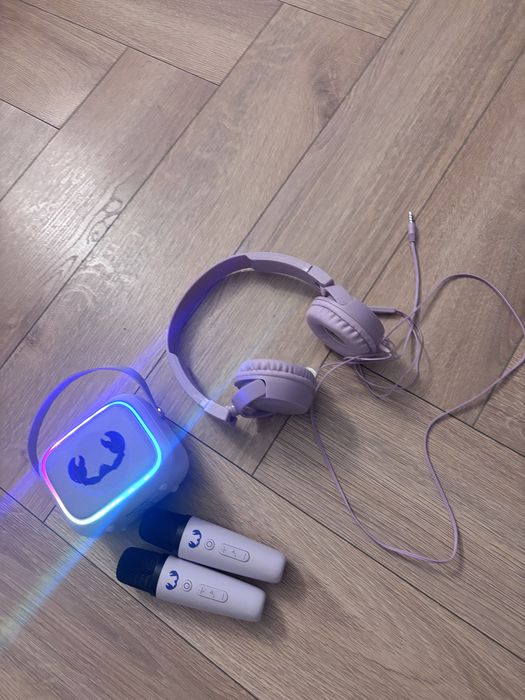 Zesraw karaoke głośnik + 2 mikrofony gratis słuchawki