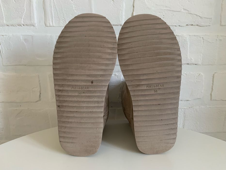 Женские замшевые зимние Угги (Ugg) от PULL & BEAR - 36р. 23 см.